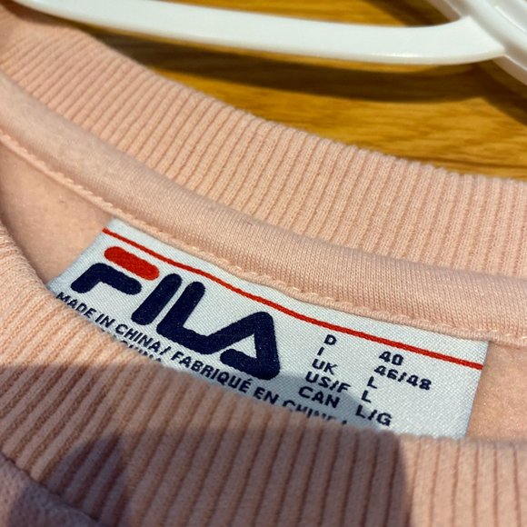 Light Pink Fila Sweatshirt - Picture 2 of 2